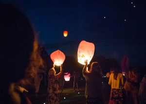 floating wedding lanterns